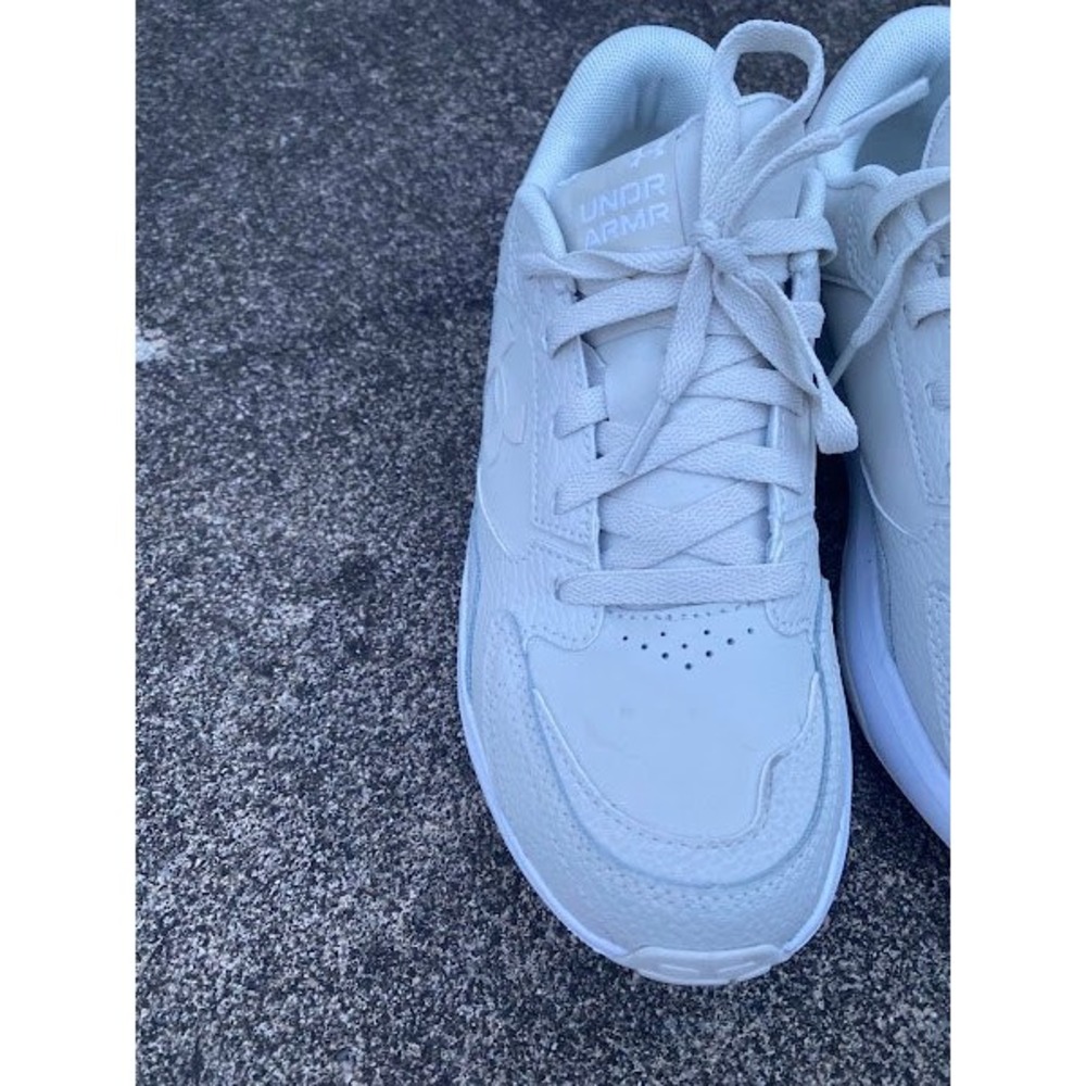 Under Armour Charged Sneakers Womens 8.5 Off White Athletic Shoes 3028569-110 - Picture 8 of 9